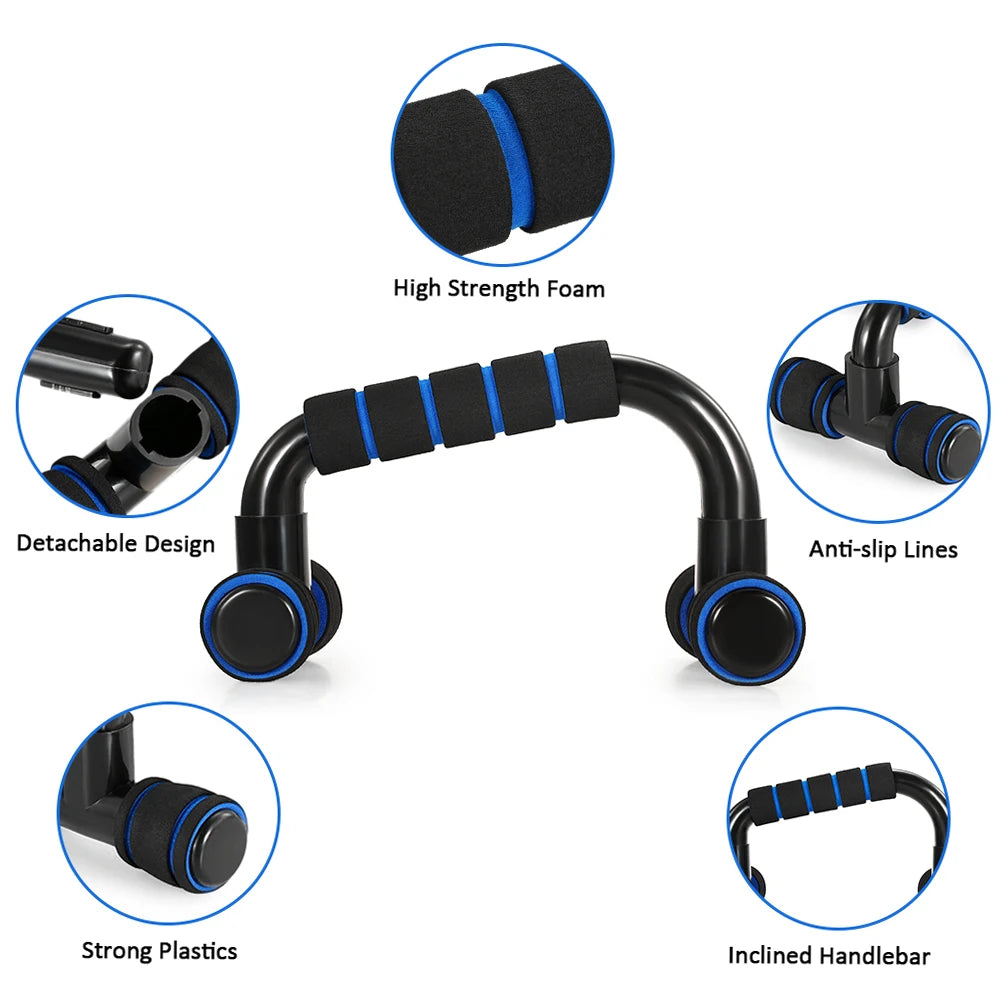Healthy Abdominal Wheel 5-piece Indoor Sports Product Combination Set Push Up Stand Household Multifunctional Fitness Equipment